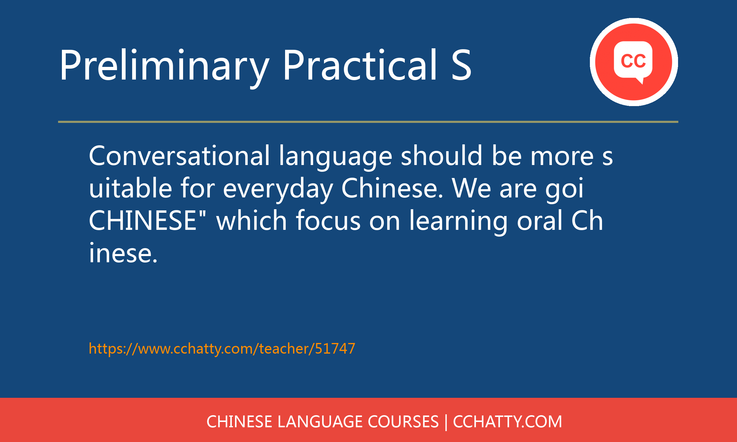 preliminary-practical-spoken-chinese - Cchatty