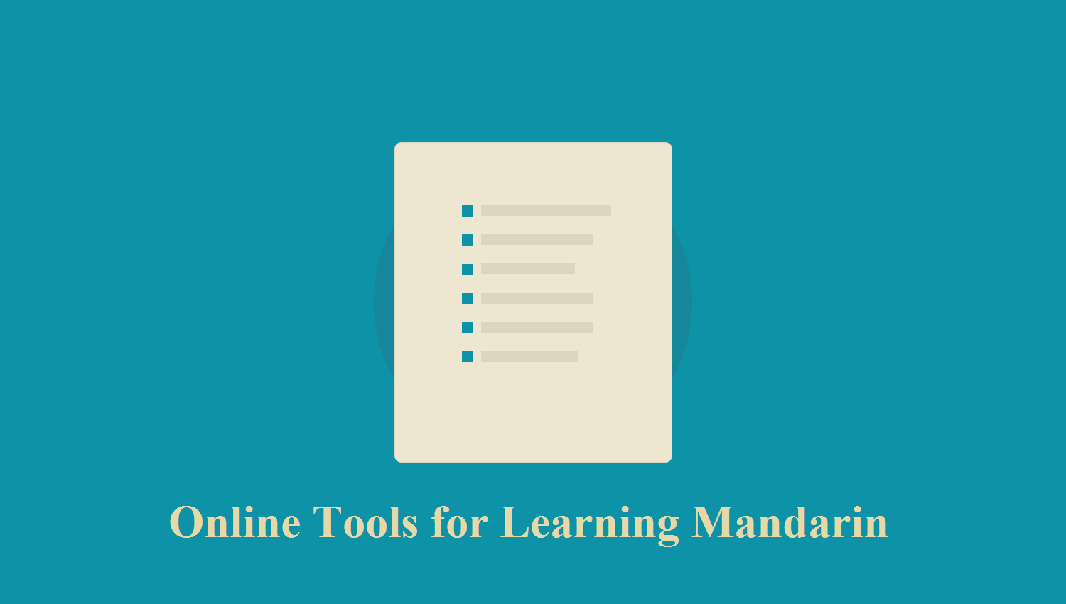 Online Tools for Learning Mandarin - Cchatty